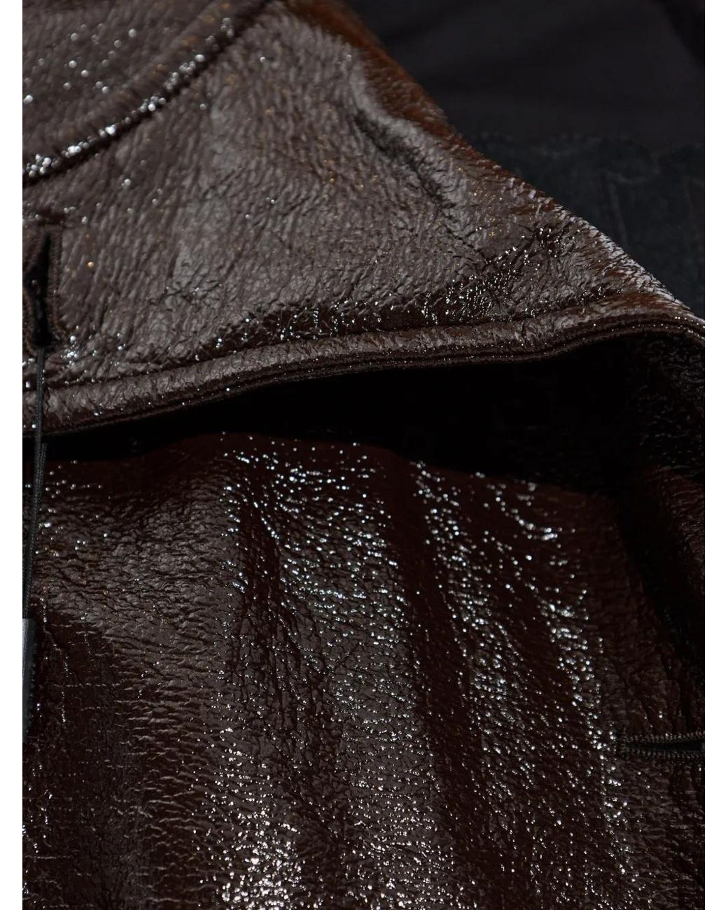 Sportmax Black "Beta1234" Patent Jacket