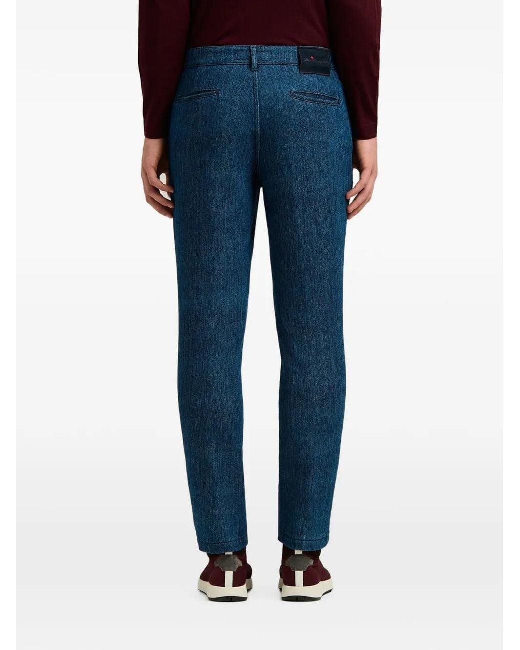 Kiton Straight Broek in het Blue voor heren