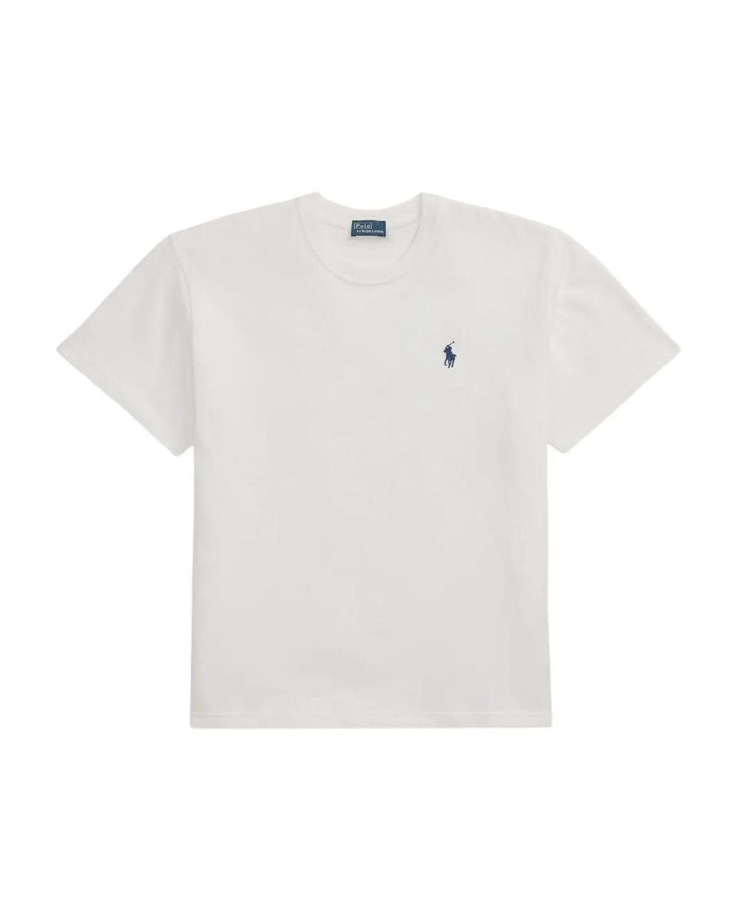 Polo Ralph Lauren White Embroidered-Logo T-Shirt