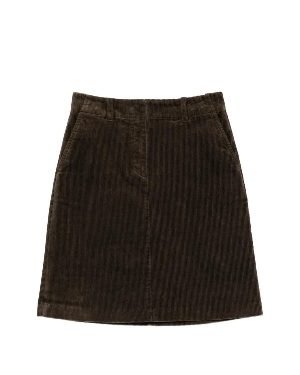 Marc O' Polo Black Corduroy Midi Mini Skirt