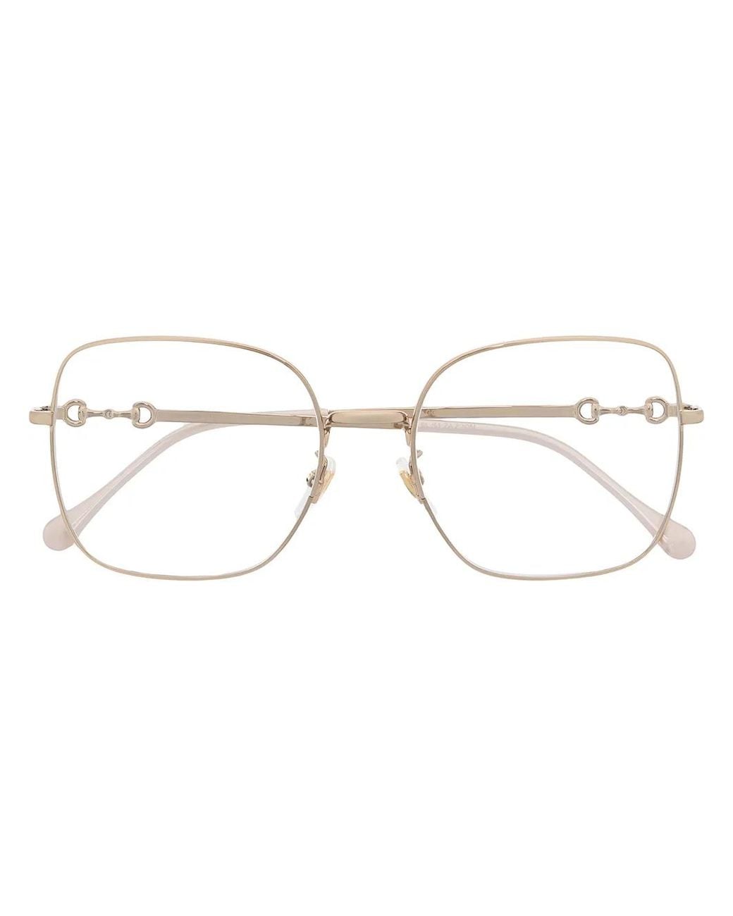 Gucci Multicolor Horsebit Wire-Frame Glasses