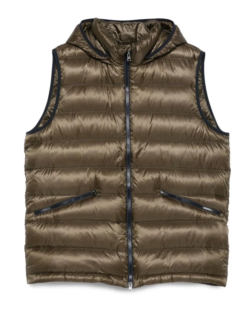 Chaleco Acolchado Con Capucha Herno de hombre de color Green