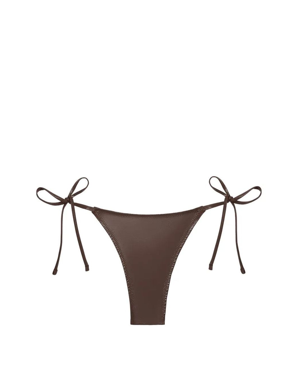 Tropic of C Brown Praia Side-Tie Bikini Bottoms