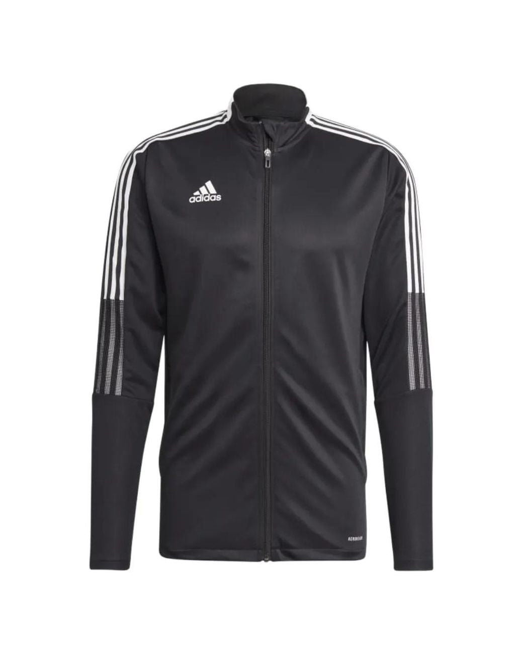 Adidas Black Three-Stripe Panel Track Jacket for men