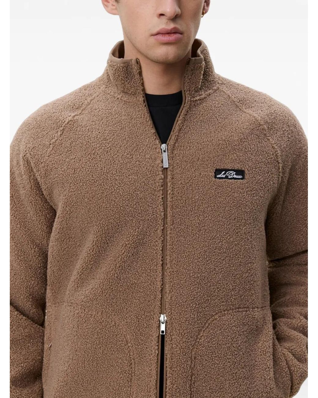 Les Deux Natural Fleece Raglan-Sleeve Jacket for men