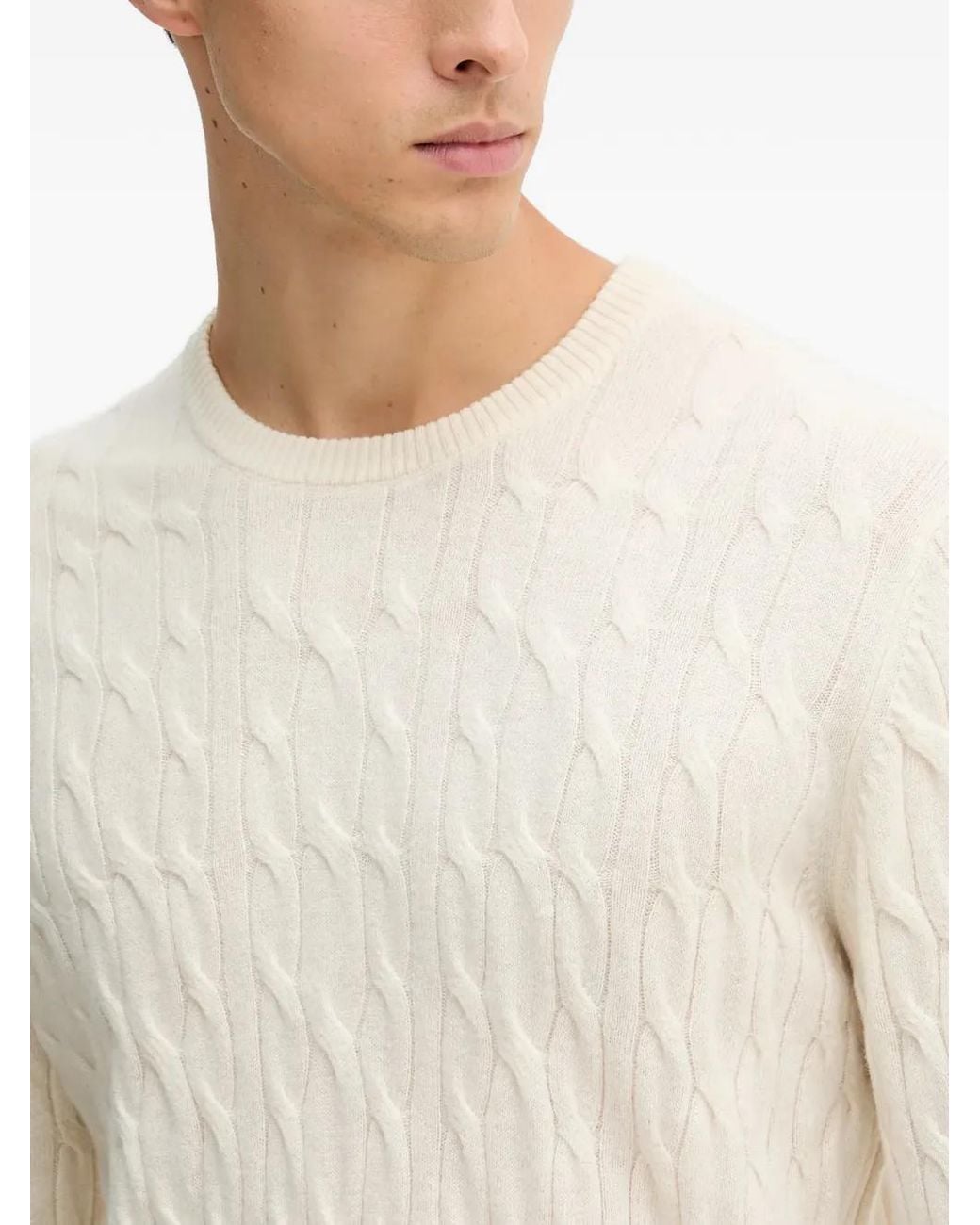 Pull À Col Rond Hackett pour homme en coloris Natural