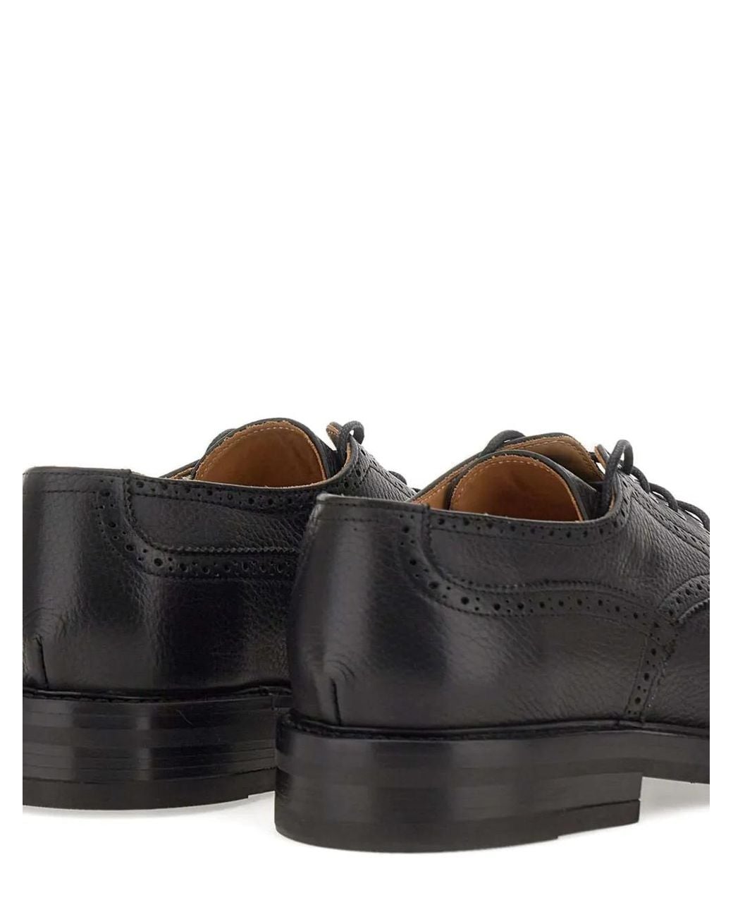 Duca Degli Abruzzi Brown James Leather Derby Shoes for men