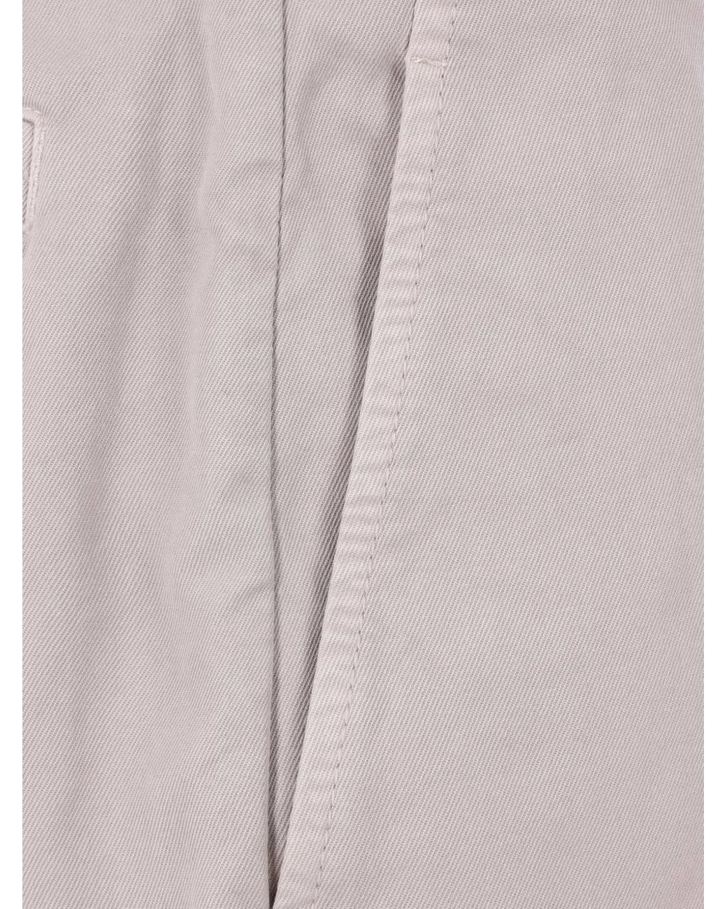 Brunello Cucinelli Gray Button Shorts for men