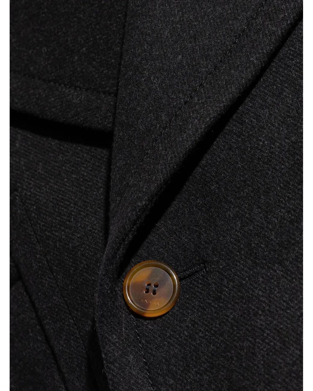 Chaqueta Con Doble Botonadura Lanvin de hombre de color Black