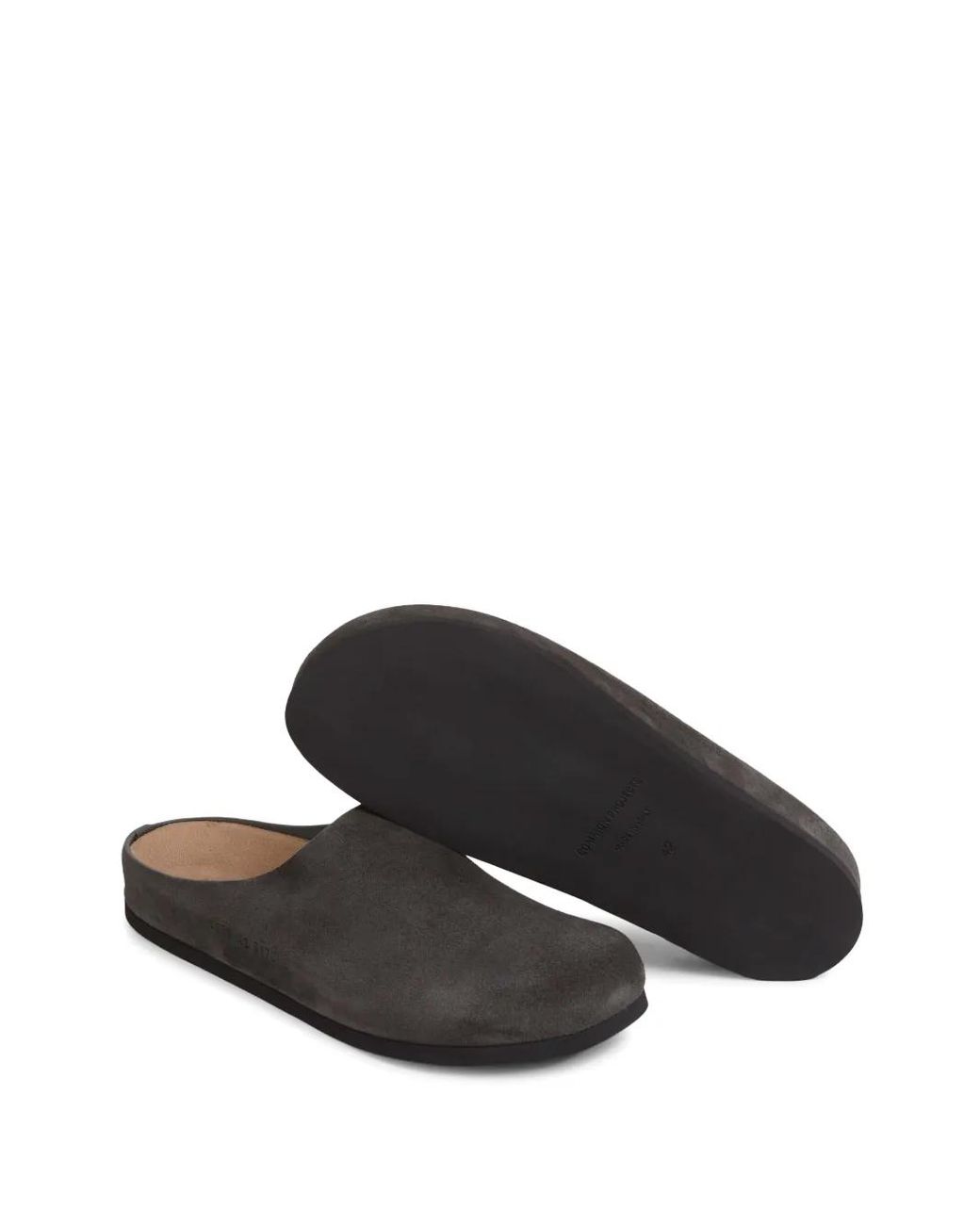 Common Projects Black Suede Flat Mules for men
