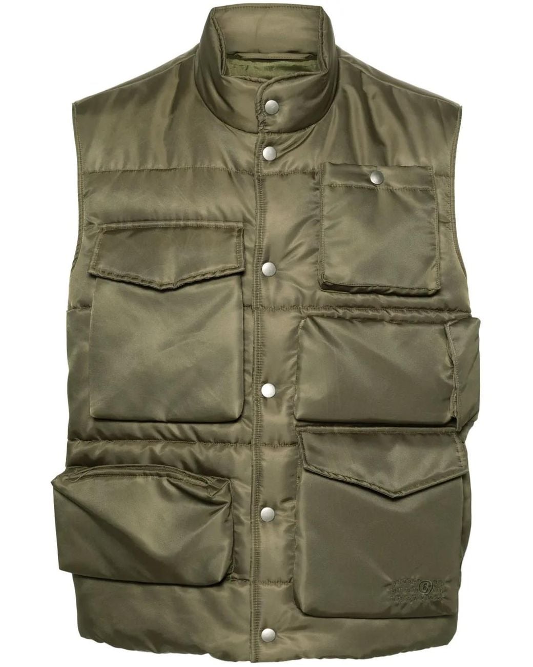 MM6 by Maison Margiela Green Padded Vest for men