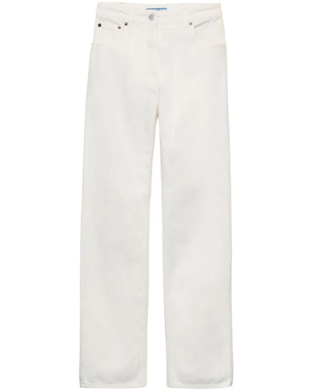 Prada White Five-Pocket Denim Jeans