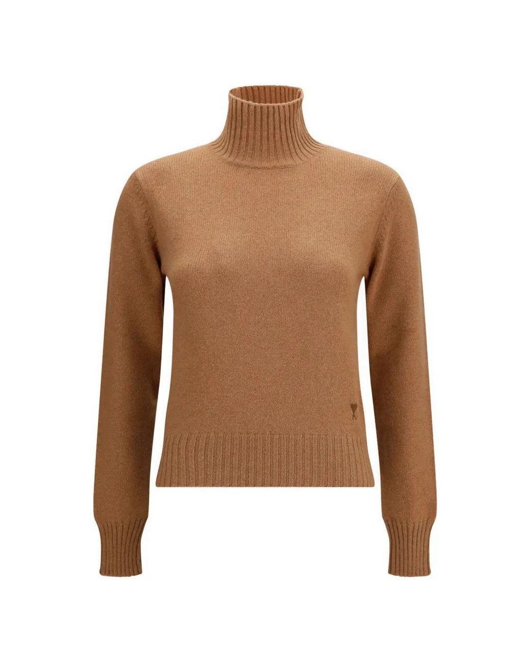 Pull Ami De Cœur À Col Roulé AMI en coloris Brown
