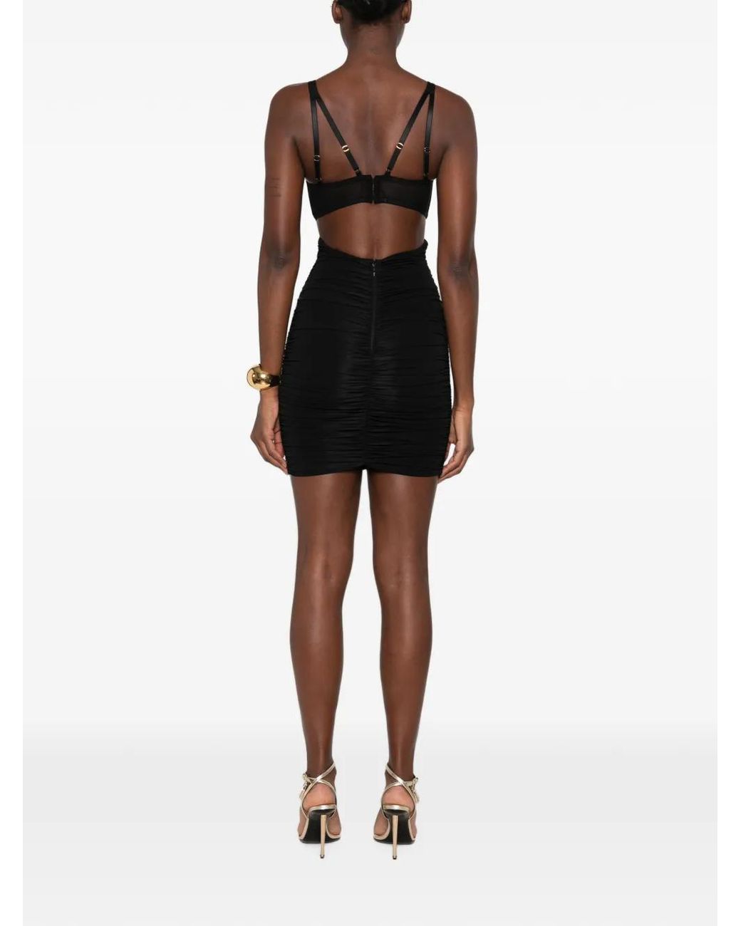 Elisabetta Franchi Black Mini Dress