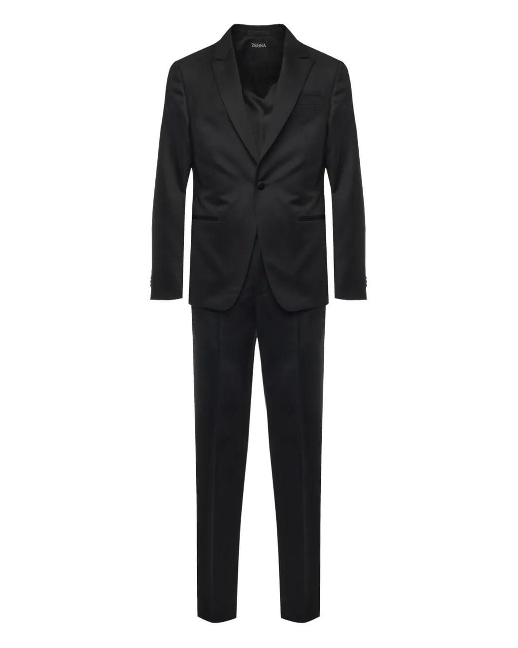 Zegna Black Single-Breasted Suit for men