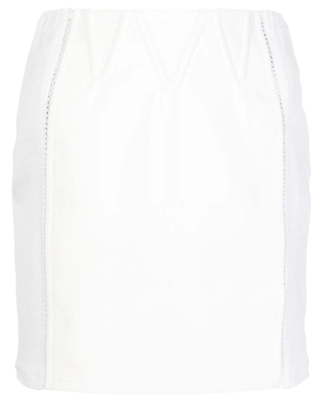 Tom Ford White Panelled Mini Skirt