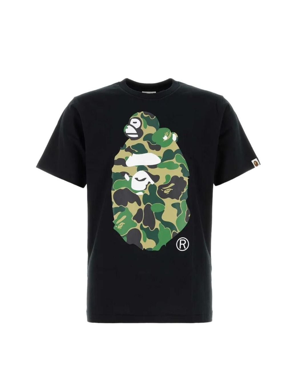 A Bathing Ape Black Abc Camo T-Shirt for men
