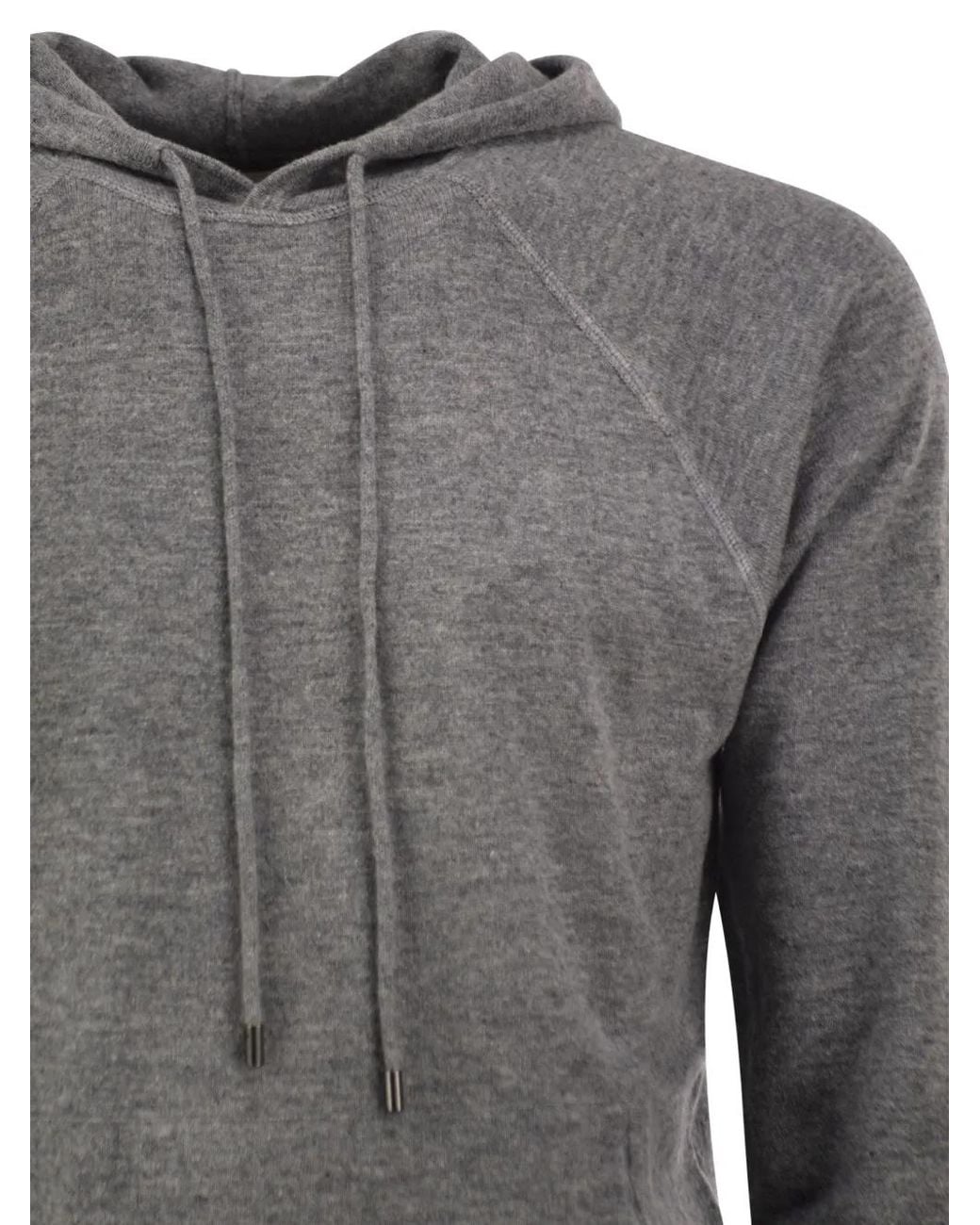 Mc2 Saint Barth Gray Willbur Raglan-Sleeve Hoodie for men
