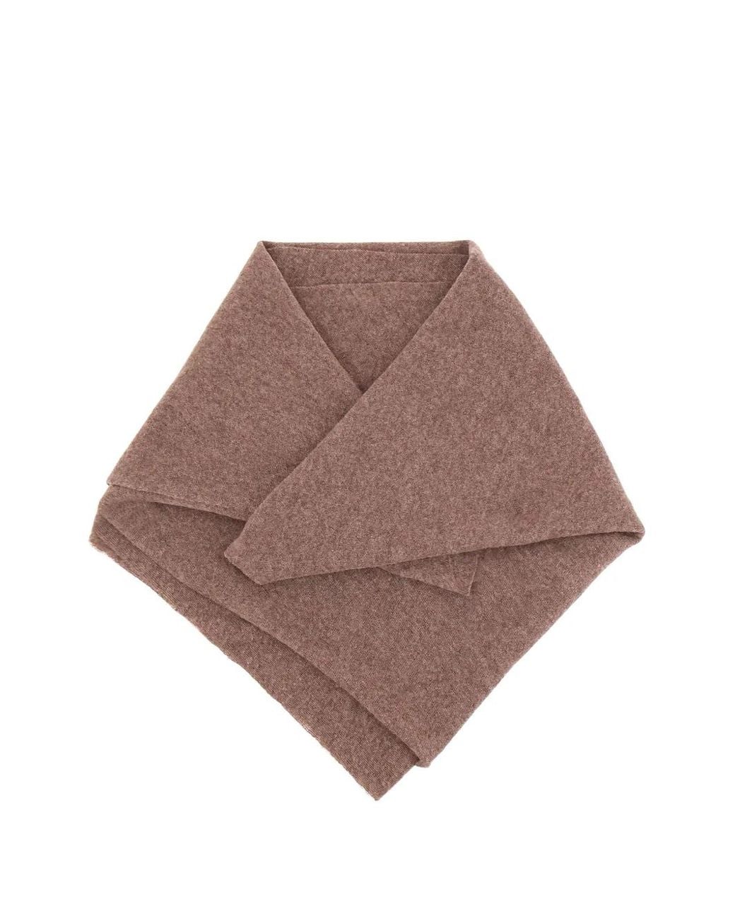 Faliero Sarti Brown Châle Triangulaire Adeli En Cachemire