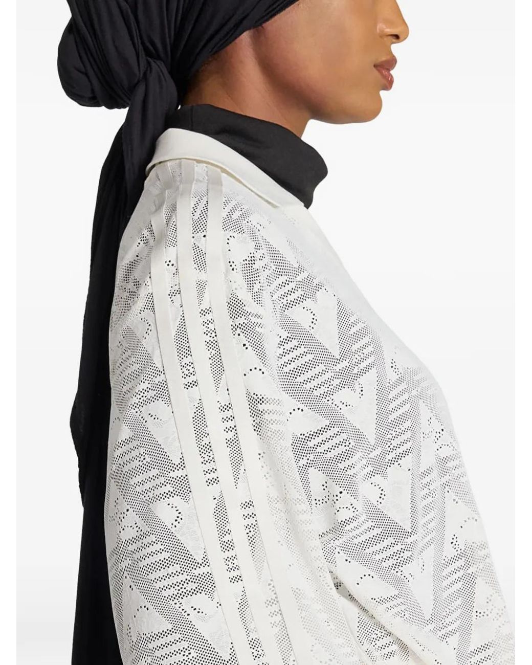Adidas White Lace Football Jersey