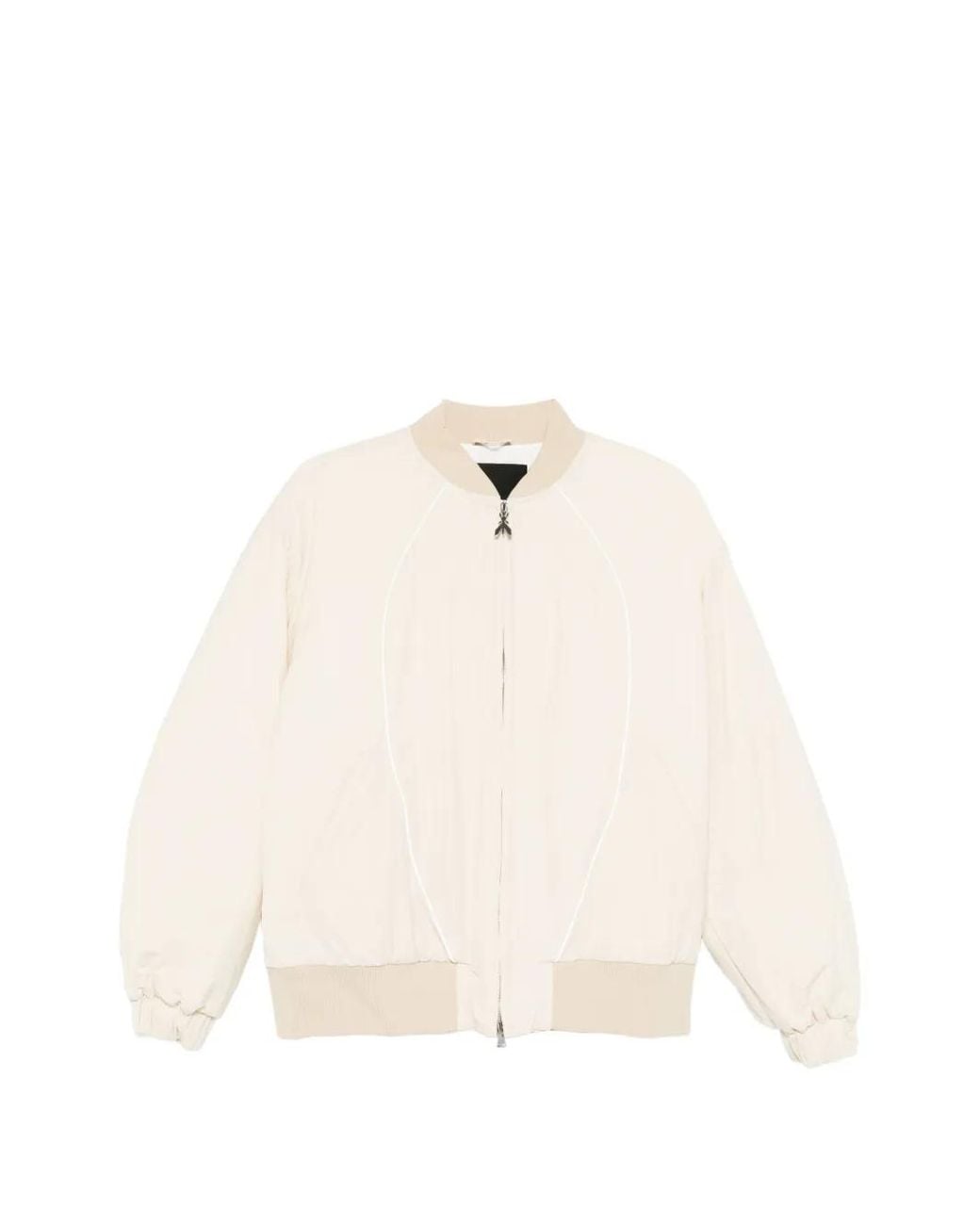 Patrizia Pepe Natural Panelled Bomber Jacket