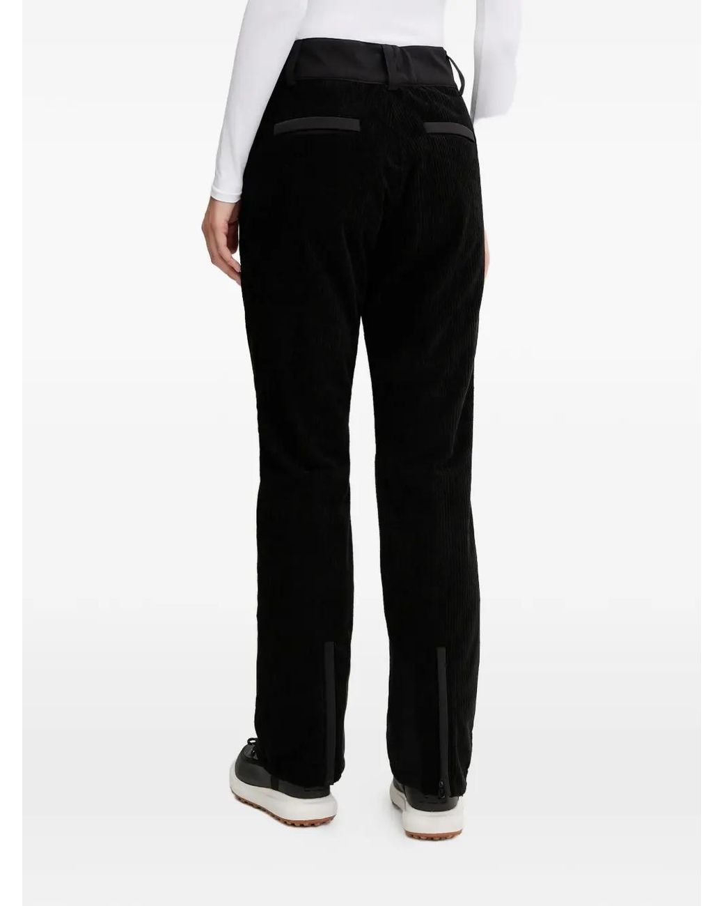 EA7 Black Corduroy Ski Pants
