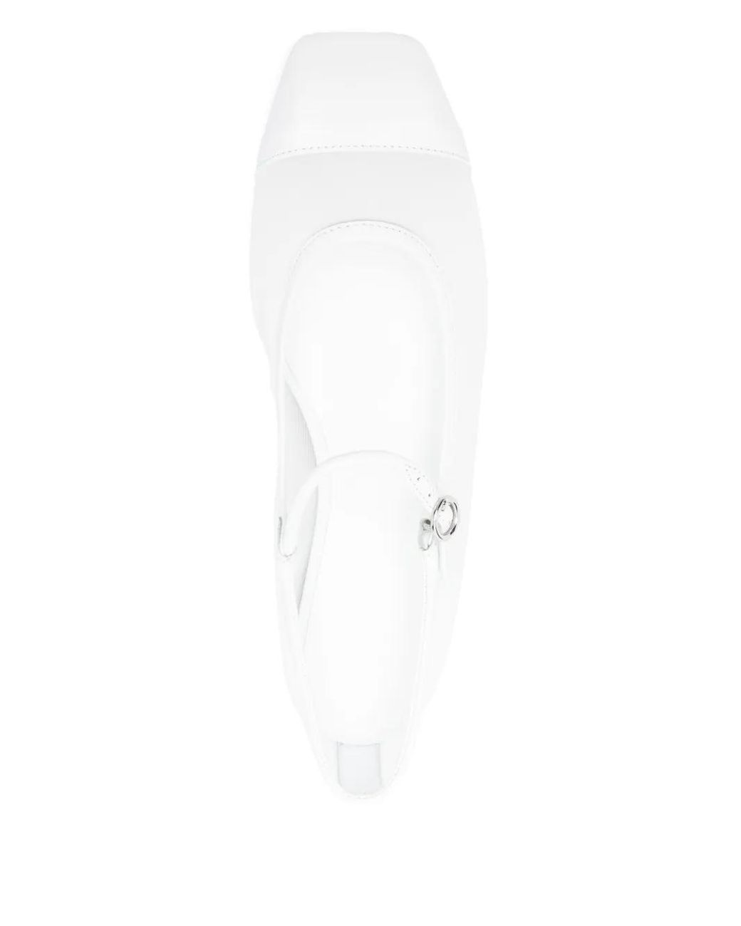 Aeyde White Uma Ballet Flats