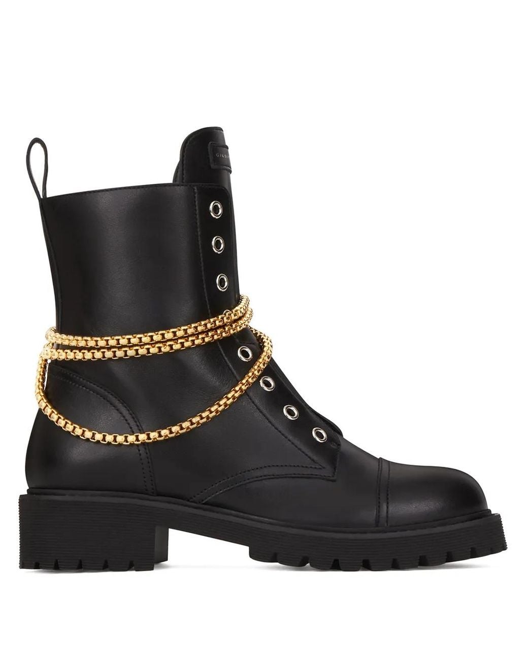 Giuseppe Zanotti Black Alexa Chain-Detail Boots