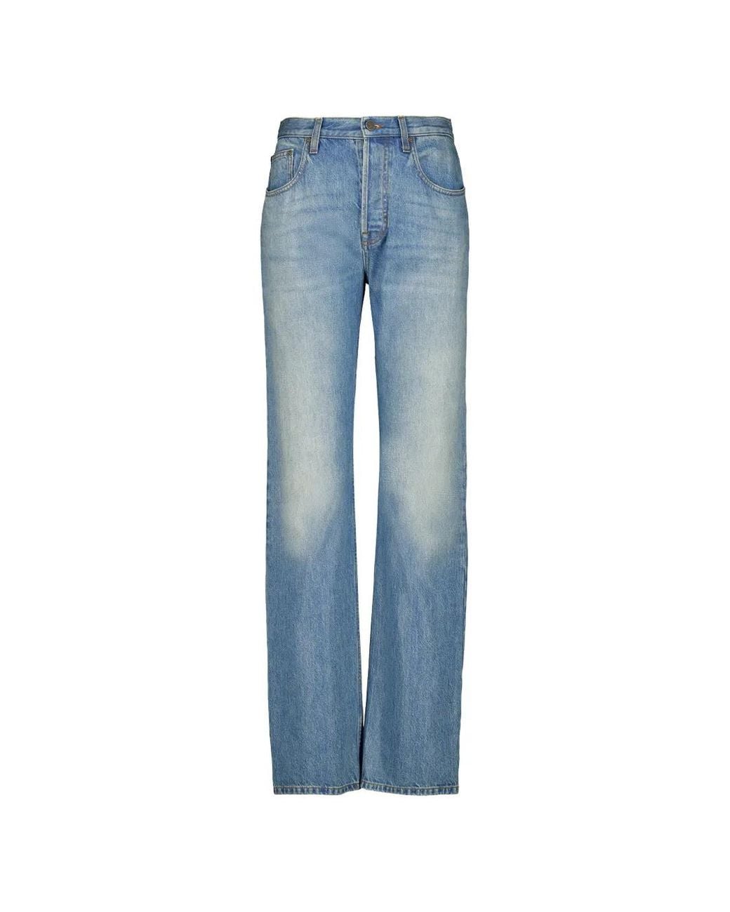 Gucci Blue Faded Straight-Leg Jeans