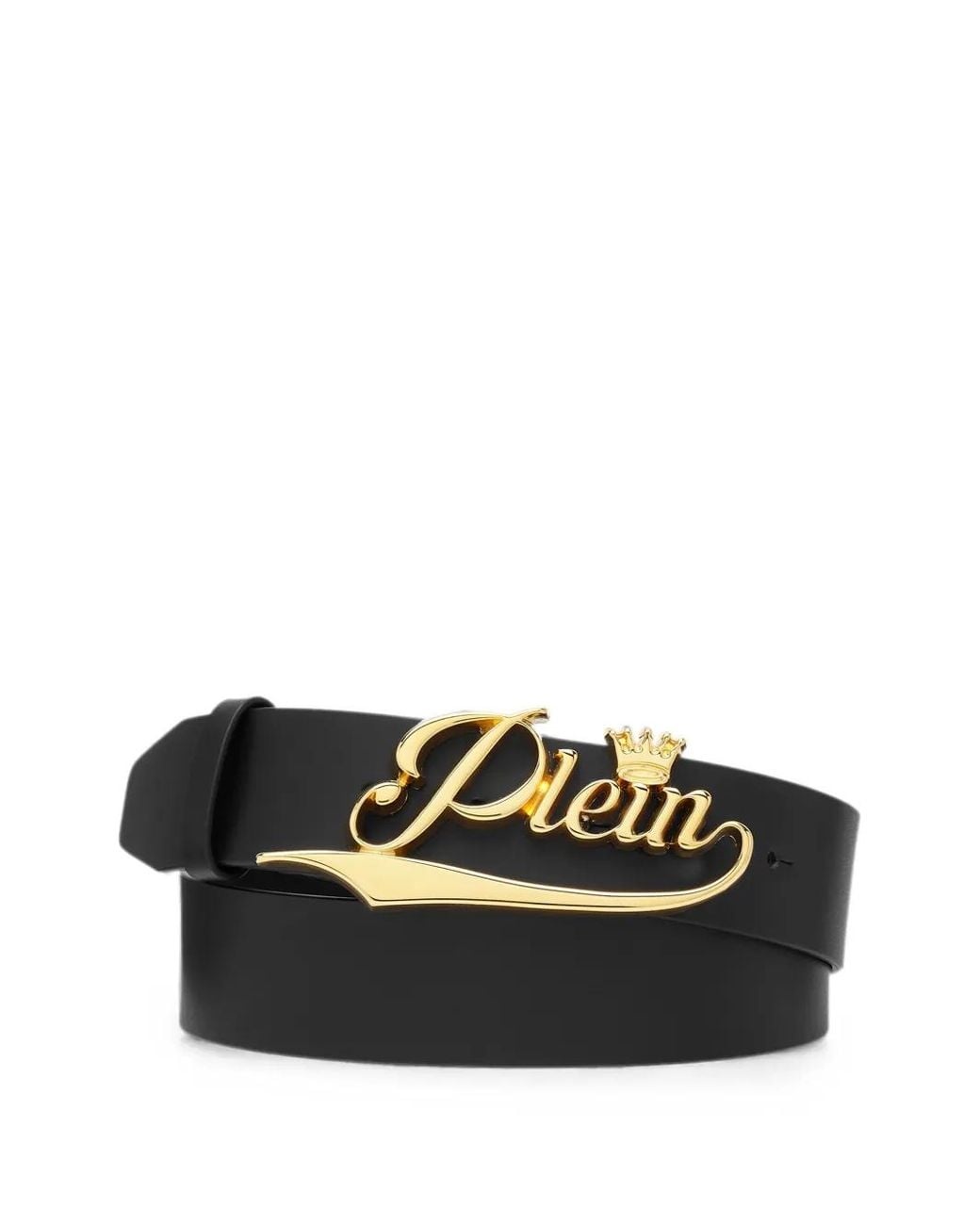Philipp Plein Black Ceinture En Cuir King Plein for men