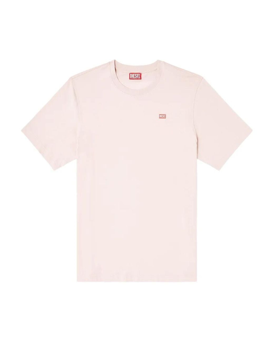 DIESEL Pink T-Adjust-V10 Ogo T-Shirt for men