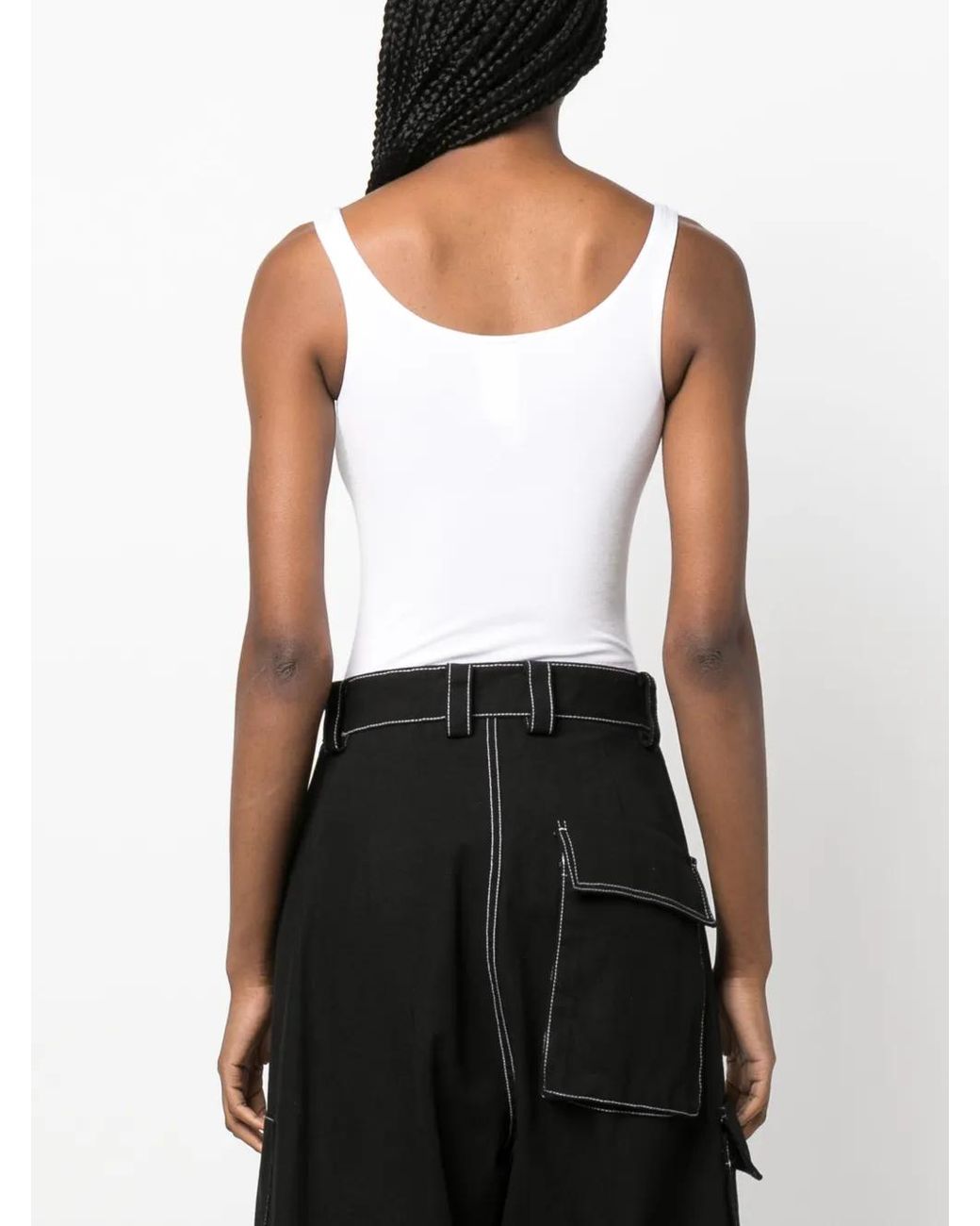 Wolford White Sleeveless Bodysuit