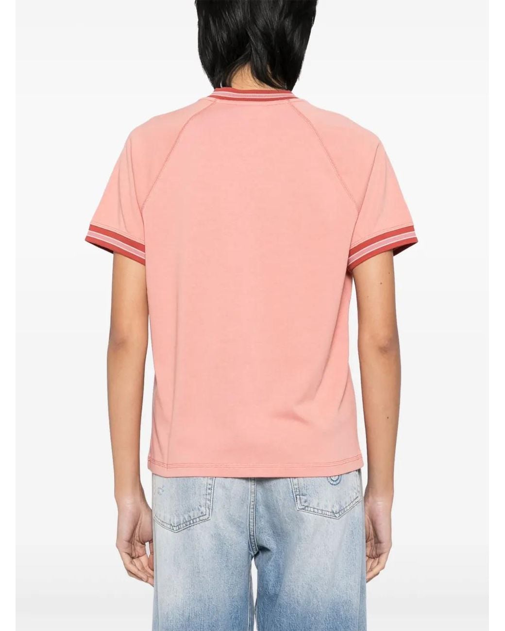 Maison Kitsuné Pink Flash Fox T-Shirt