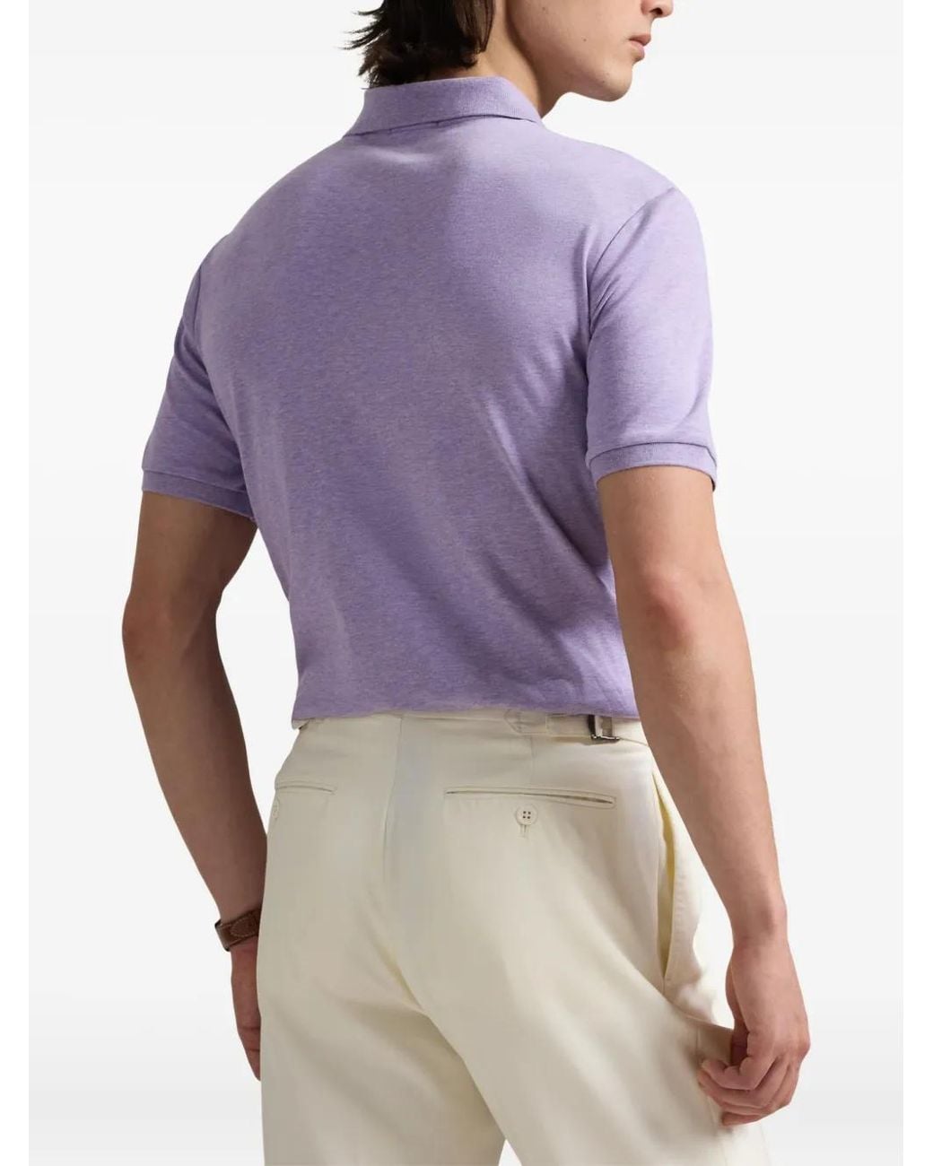 Polo Ralph Lauren Purple Short-Sleeve Polo Shirt for men