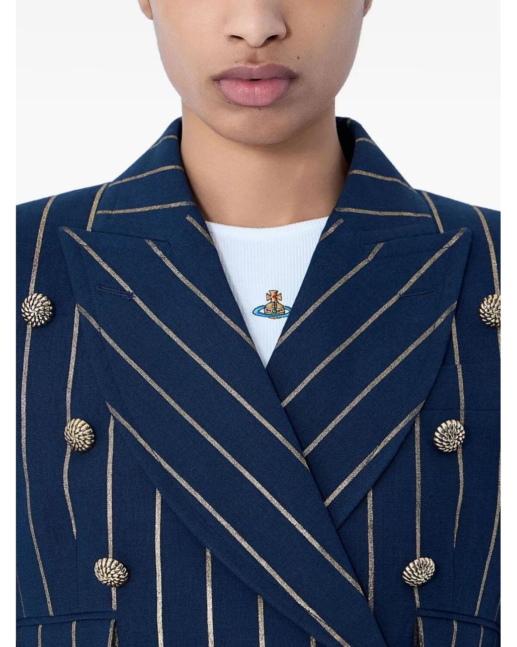 Vivienne Westwood Blue Striped Blazer