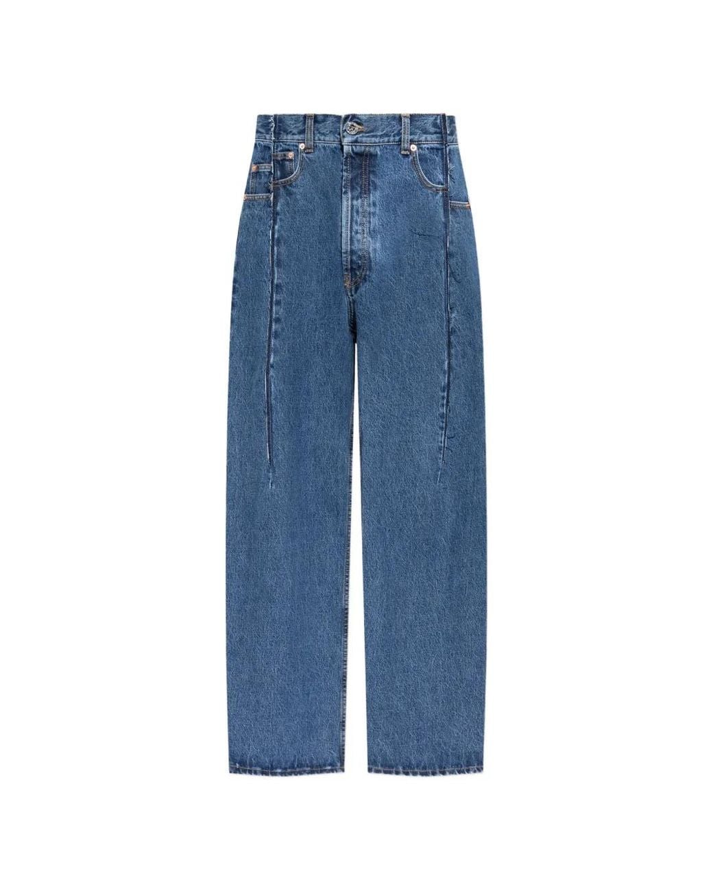 Vetements Blue Button-Fastening Jeans for men