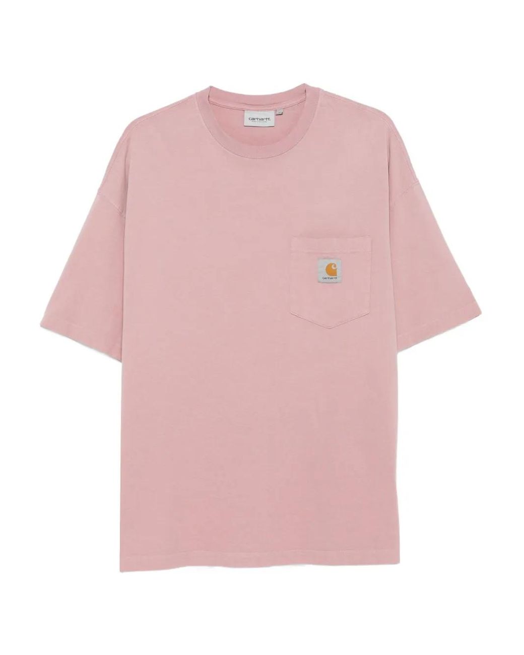 Carhartt Pink Hudson Pocket T-Shirt for men
