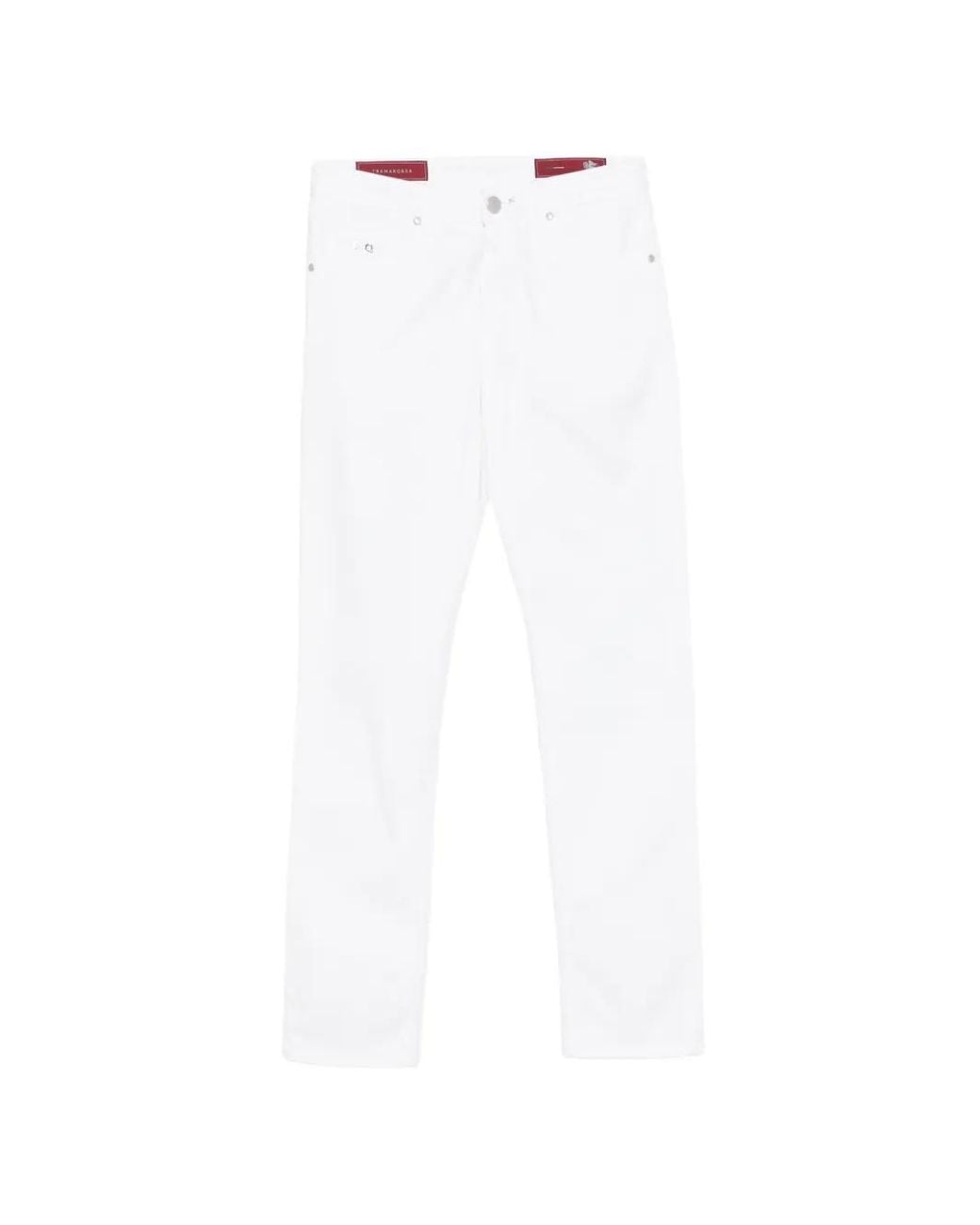 Sartoria Tramarossa White Michelangelo Jeans for men