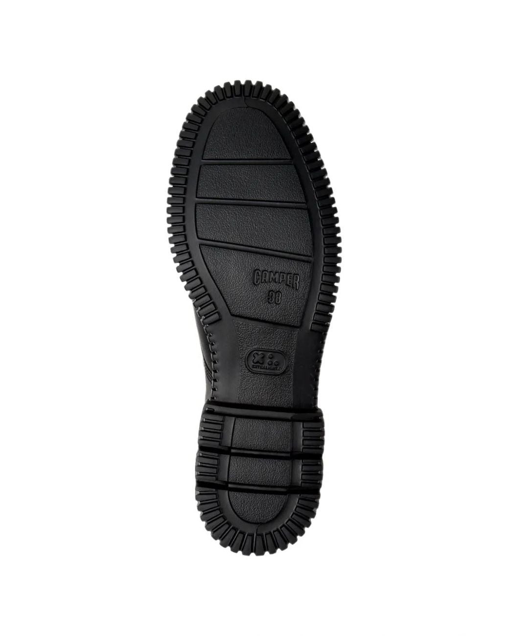 Camper Black Pix Leather Derby Shoes