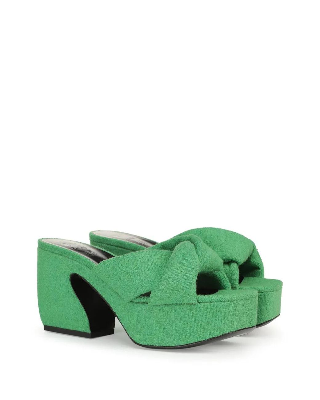 Sergio Rossi Green Si Rossi Platform Sandals