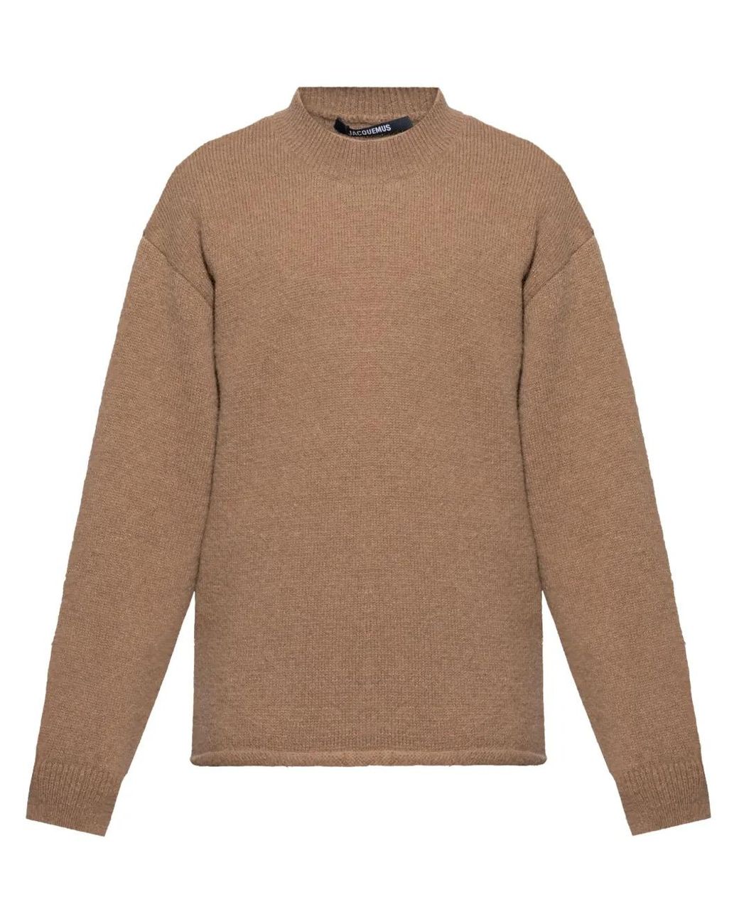 Jacquemus Brown Drop-Shoulder Sweater for men