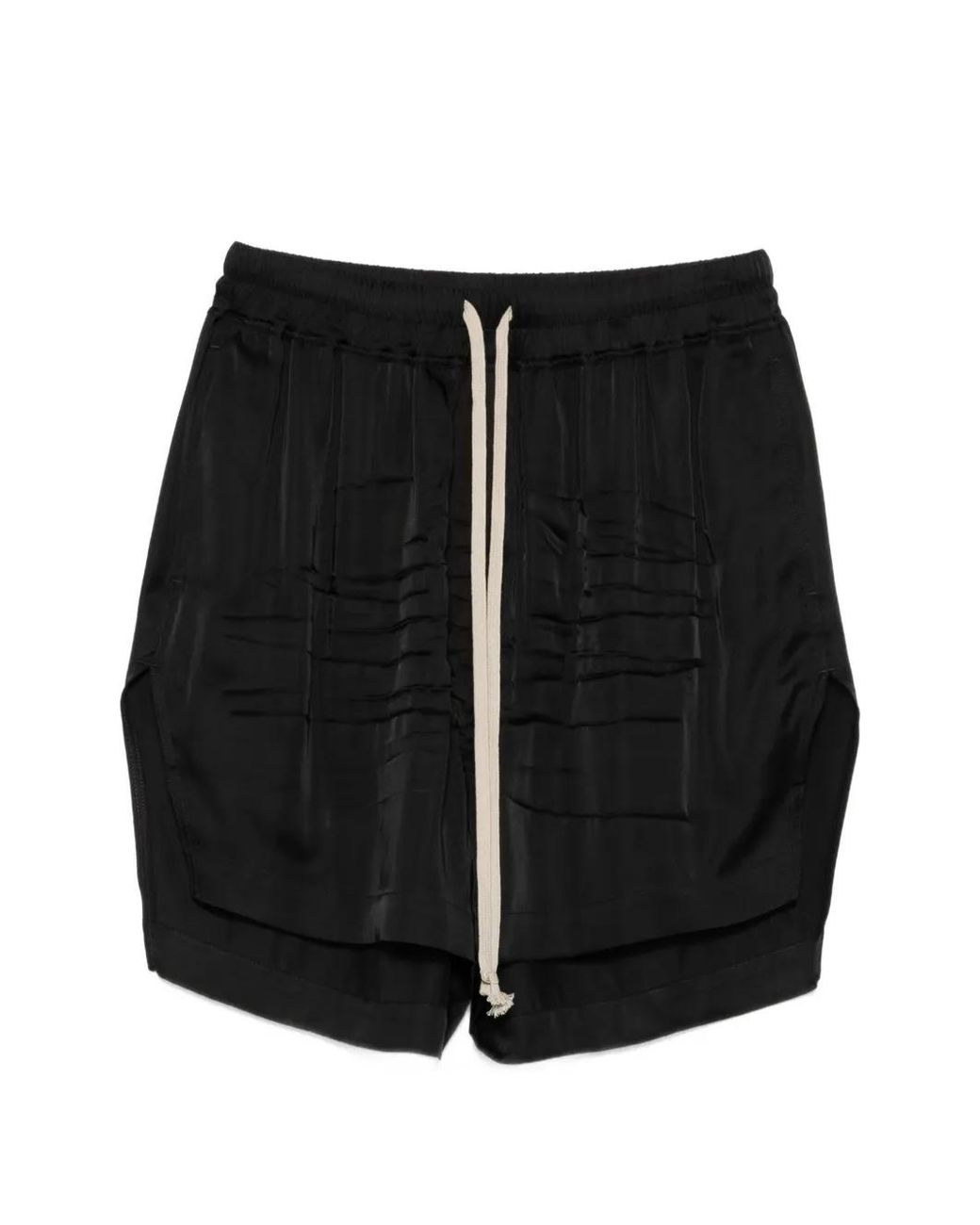 Rick Owens Black Drawstring Shorts