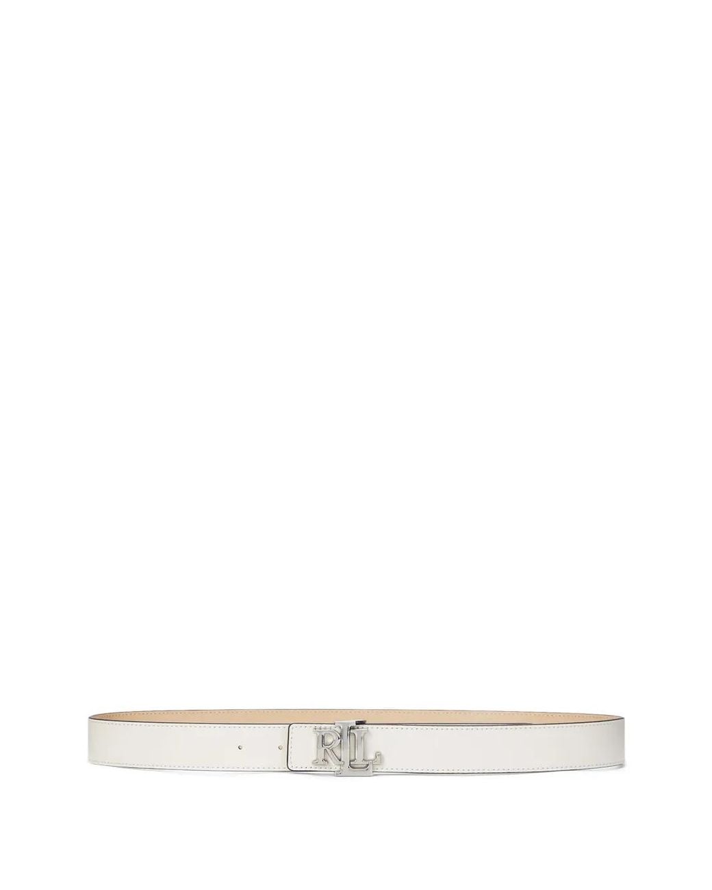 Ralph Lauren White Logo Belt