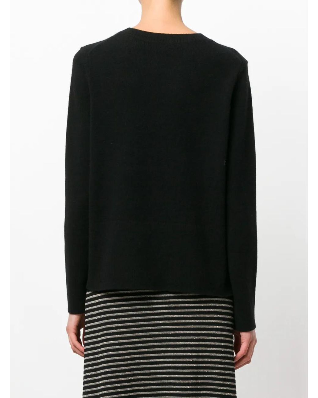 Chinti & Parker Black Boxy Cashmere Sweater