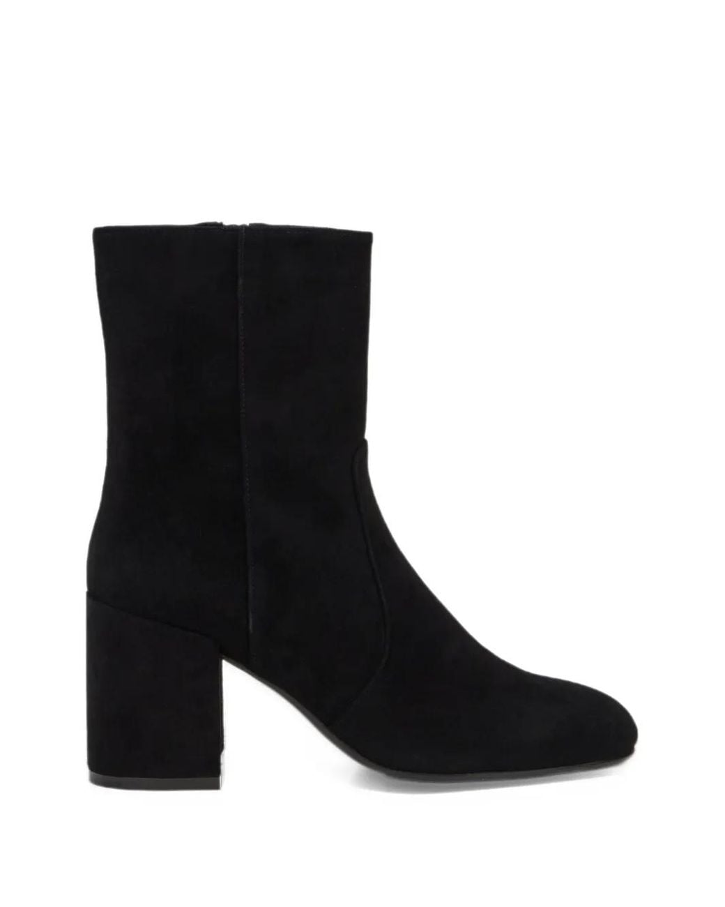 Stuart Weitzman Black Nubacari Suede Ankle Boots