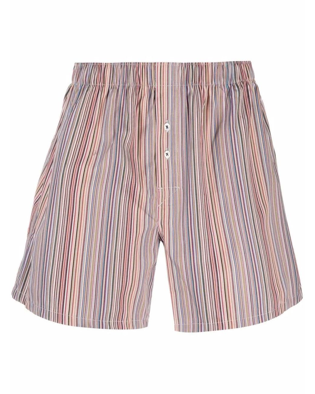 Paul Smith Red Multi-Stripe Pattern Boxers for men