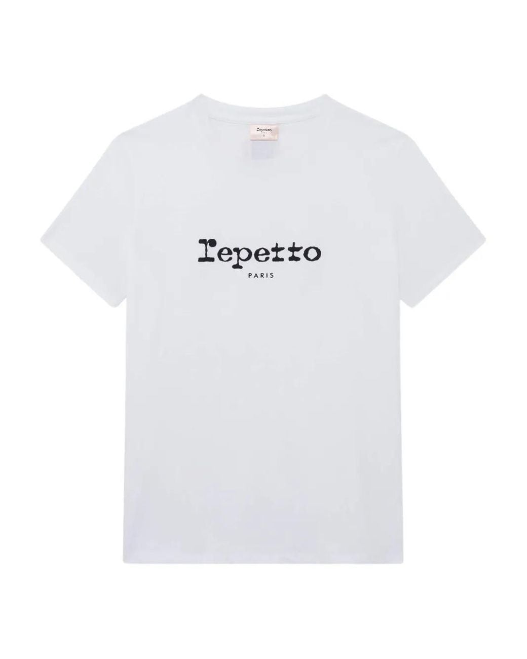 Repetto White Logo-Print Cotton T-Shirt