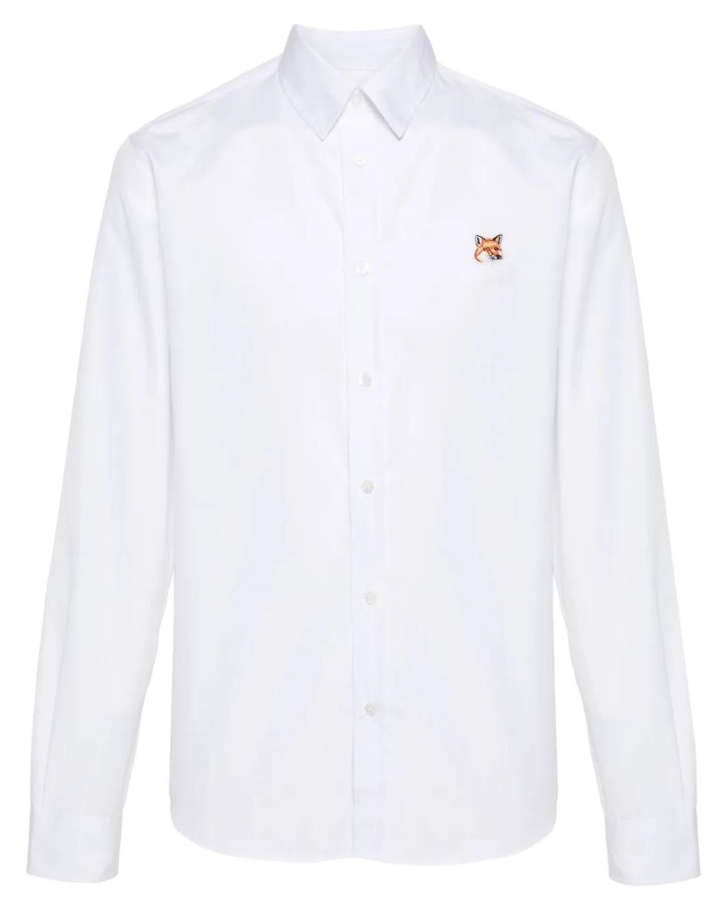 Maison Kitsuné Hemd Mit Fuchs-Patch in White für Herren