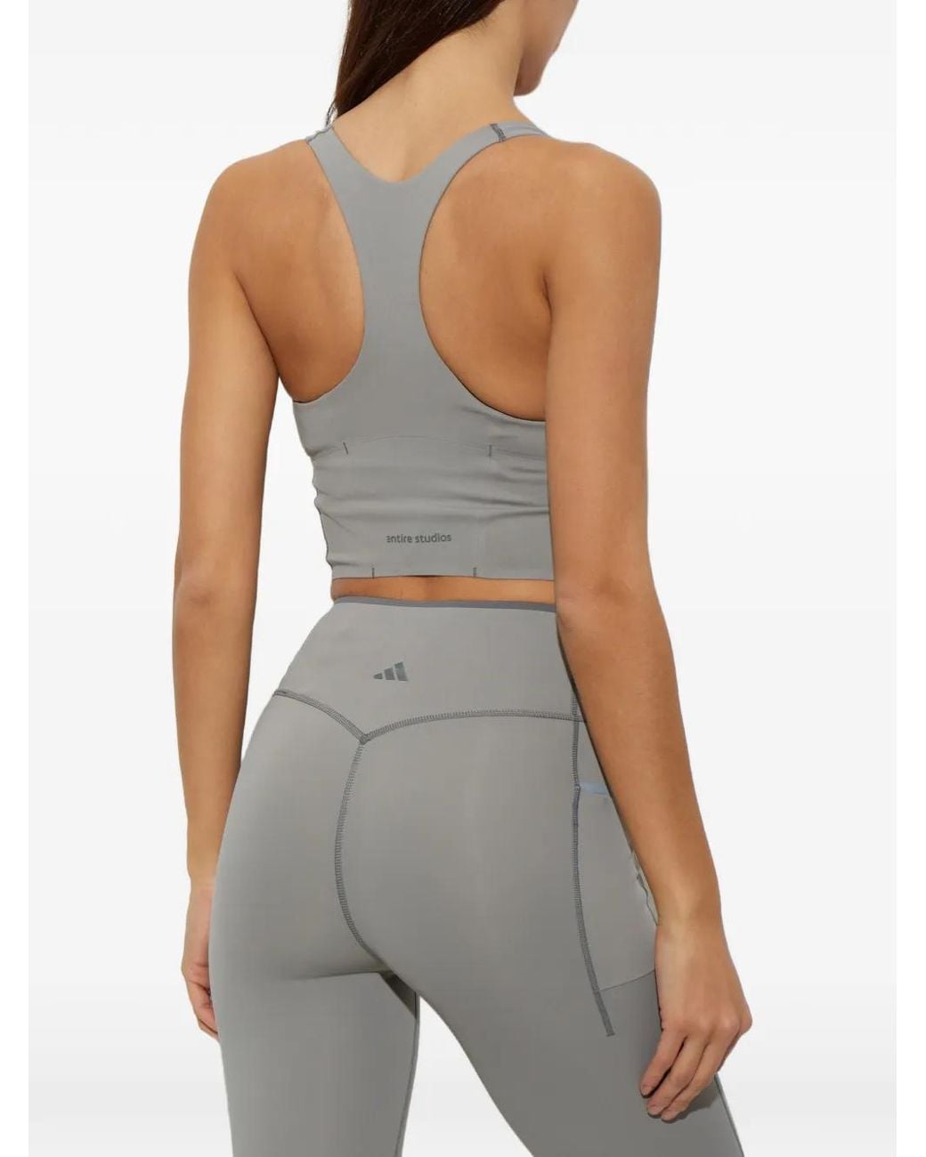 Adidas Gray X Entire Studios Optime Training Medium Support Bra Tank