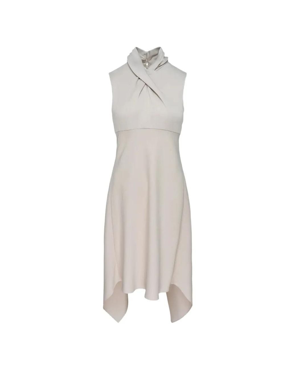 Club21 White Laila Crossover-Halter Dress